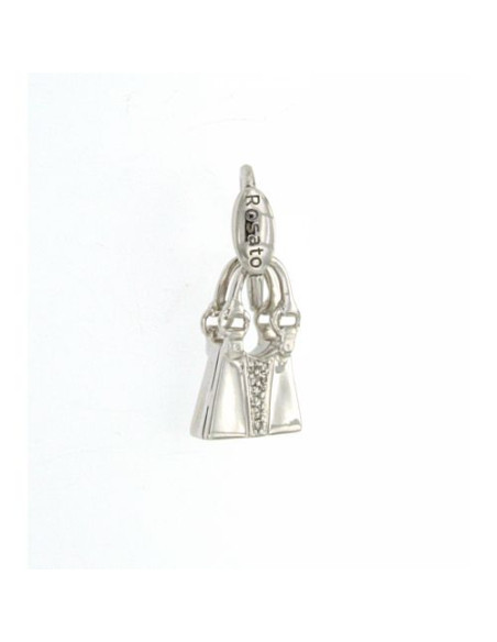 Rosato Charms Borsa Catherine oro bianco e diamanti