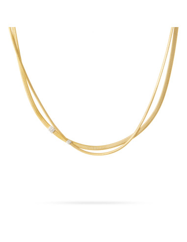 Marco Bicego Masai Halskette Gelb- und Weißgold CG732-B