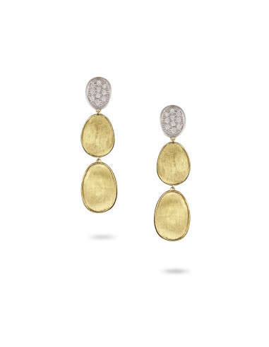 Marco Bicego Lunaria Diamond Earrings Yellow gold ref: OB1465-B