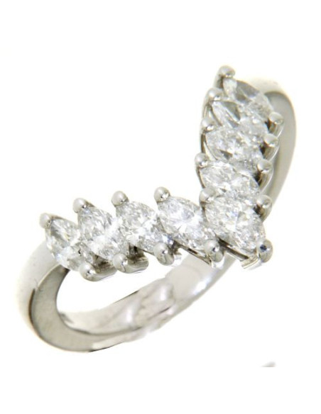 DAMIANI FORME DELLA FEMMINILITA' Ring aus Platin und Diamanten 0,90 ct