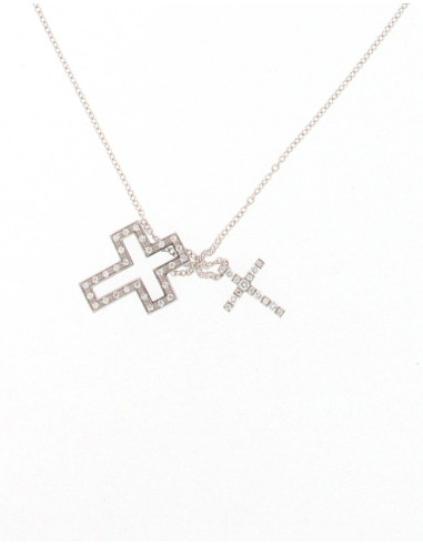 Damiani Belle Epoque Halskette in Weißgold und...