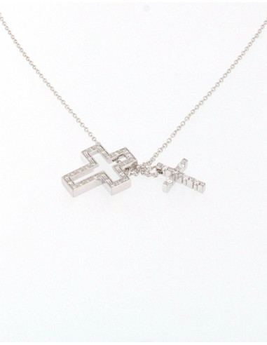 Damiani Belle Epoque Halskette in Weißgold und...