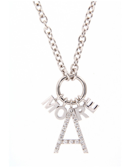 Crivelli Diamonds Collection AMORE Necklace in gold and diamonds 0.50 ct - 212-L185M