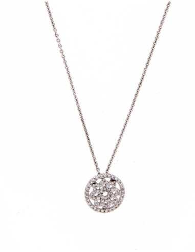 Crivelli Diamonds Collection Necklace in gold and diamonds 0.40 ct - 216-CR184
