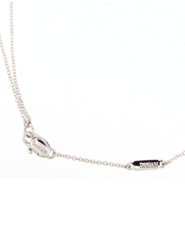DAMIANI MIMOSA collana in oro bianco, zaffiro...