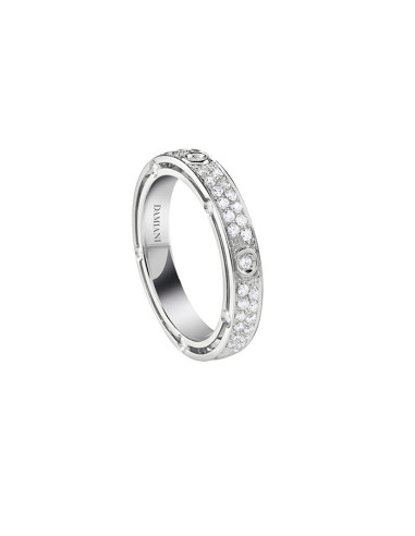 DAMIANI D-SIDE ANELLO PAVE' ETERNITY IN ORO BIANCO 0.64 ct - 20086864