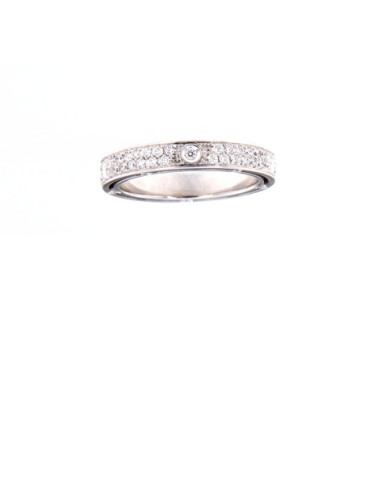 DAMIANI D-SIDE ANELLO PAVE' ETERNITY IN ORO...