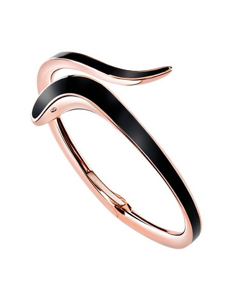 DAMIANI EDEN BRACCIALE IN ORO ROSA, CERAMICA NERA E DIAMANTE Ref. 20063321
