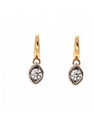 Crivelli Diamonds Collection Earrings in gold and diamonds 0.80 ct - 276-14069