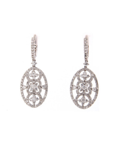 Crivelli Diamonds Collection Earrings in gold and diamonds 2.38 ct - 372-2247