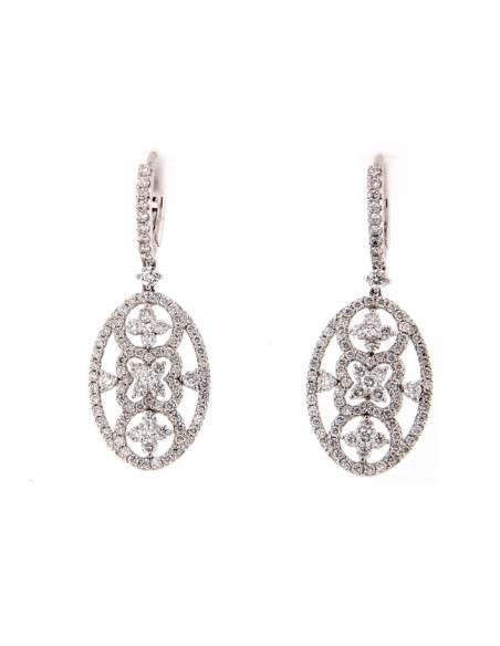 Crivelli Diamonds Collection Серьги из золота и бриллиантов 2,38 кар - 372-2247