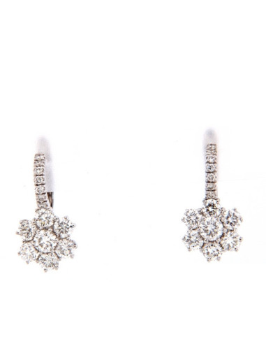Crivelli Diamonds Collection Earrings in gold and diamonds 2.10 ct - 266-M428-7P-5