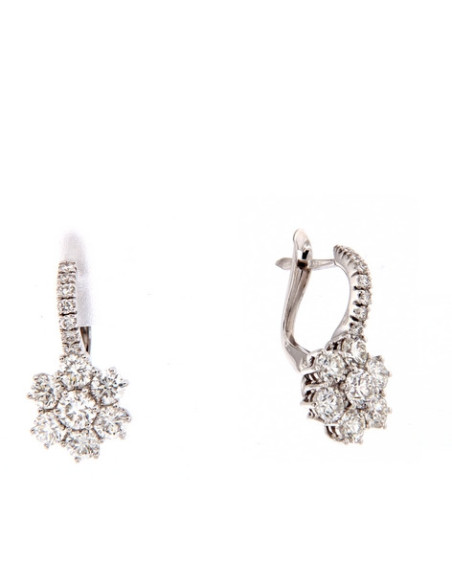 Crivelli Diamonds Collection Earrings in gold and diamonds 2.10 ct - 266-M428-7P-5