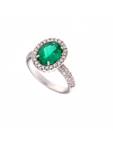 Crivelli Smaragd Collection Goldring, Diamanten und Smaragd 2.26 ct - 000-1634NS