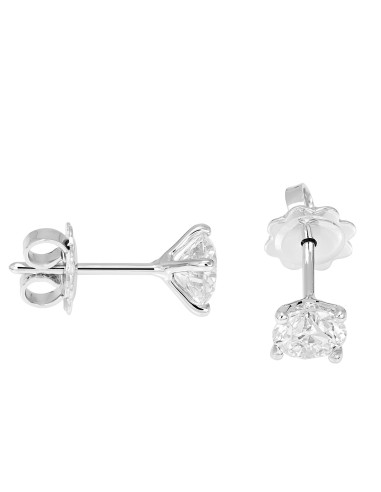 GOLAY collection Classic white gold earrings...