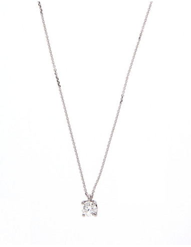GOLAY collezione Infinite Love collana oro bianco e diamante ct. 0.40
