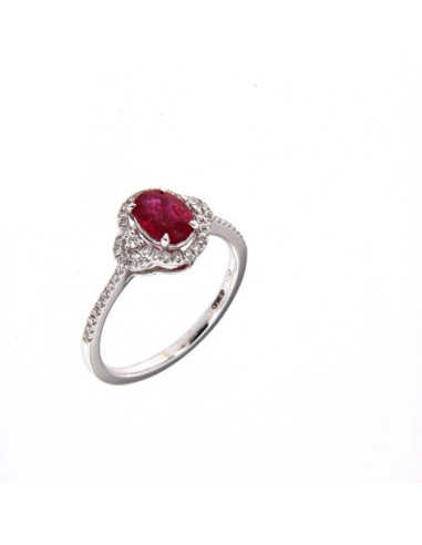 Crivelli Рубиновая коллекция кольцо в золоте, бриллианты и рубин 1.10 ct - 320-R9085B