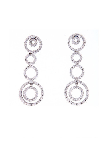 Crivelli Diamonds Collection Earrings in gold and diamonds 1.55 ct - 266-B041
