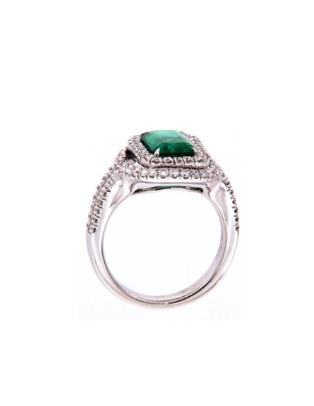 Crivelli Коллекция Smeraldo Кольцо из золота, бриллиантов и изумруда 2.94 ct - 000-3103NS