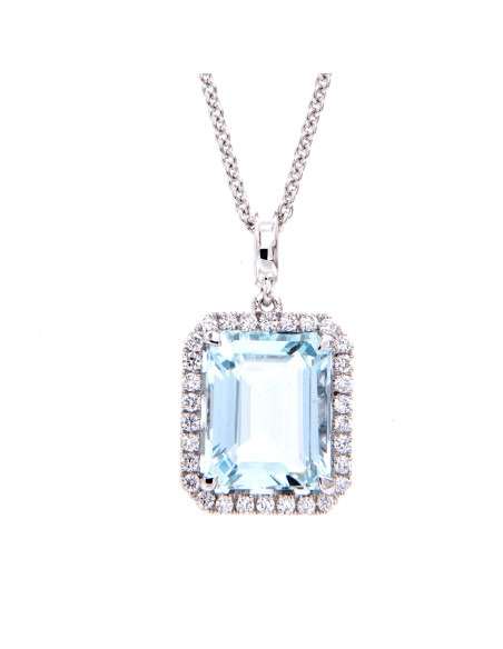 Crivelli AcquaMarina Collection Колье из золота, бриллиантов и аквамарина 3.94 кар. - 372-3108