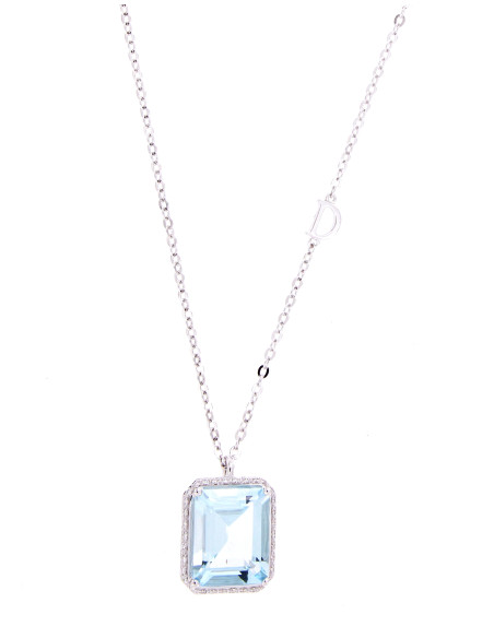 DAMIANI MINOU ожерелье из белого золота и аквамарин (5.00 ct) - 20088522