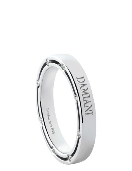 LE FEDI DAMIANI D-SIDE IN ORO BIANCO e DIAMANTI 8+8 Spessore 3.3 mm