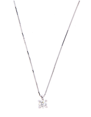 Crivelli Diamonds Collection Gold necklace and a 0.80 ct diamond - 024-0481