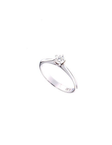 GOLAY collezione EDERA anello oro bianco e diamante ct. 0.30 - ASL012WDI