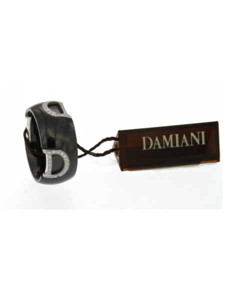 Damiani DIcon ANELLO IN CERAMICA NERA, ORO BIANCO E DIAMANTI (ct. 0,21) Ref. 20045898