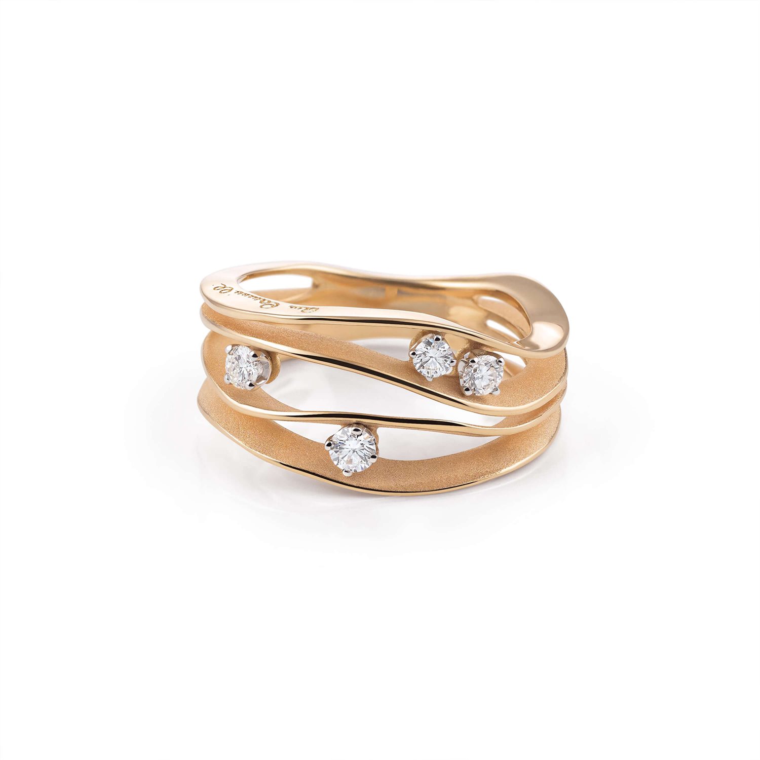 Anello Annamaria Cammilli Donna Dune in Oro rosa Diamante - immagine 4
