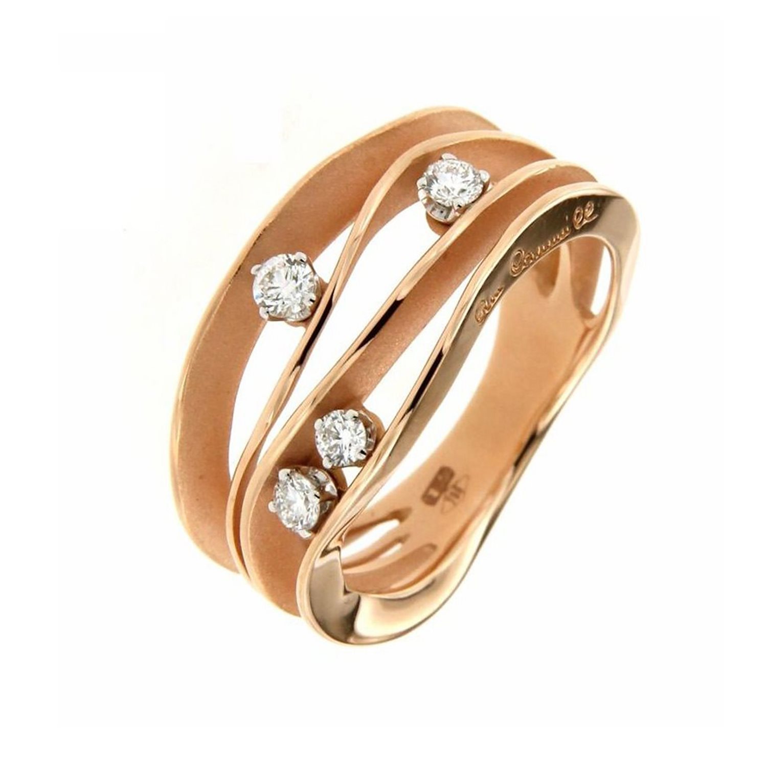 Anello Annamaria Cammilli Donna Dune in Oro rosa Diamante - immagine 5