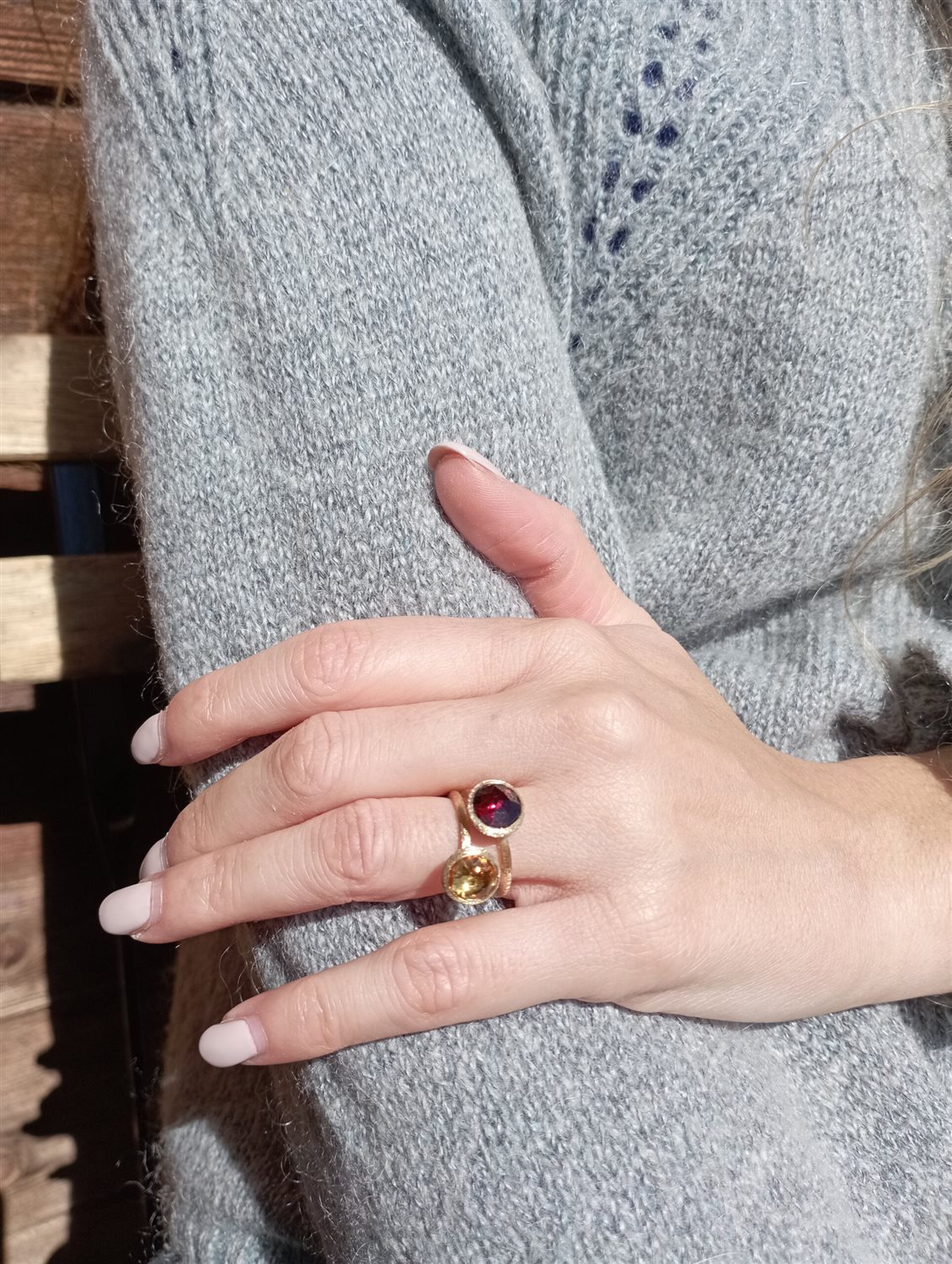 Anello Marco Bicego Donna Jaipur in Oro giallo Quarzo - immagine 2