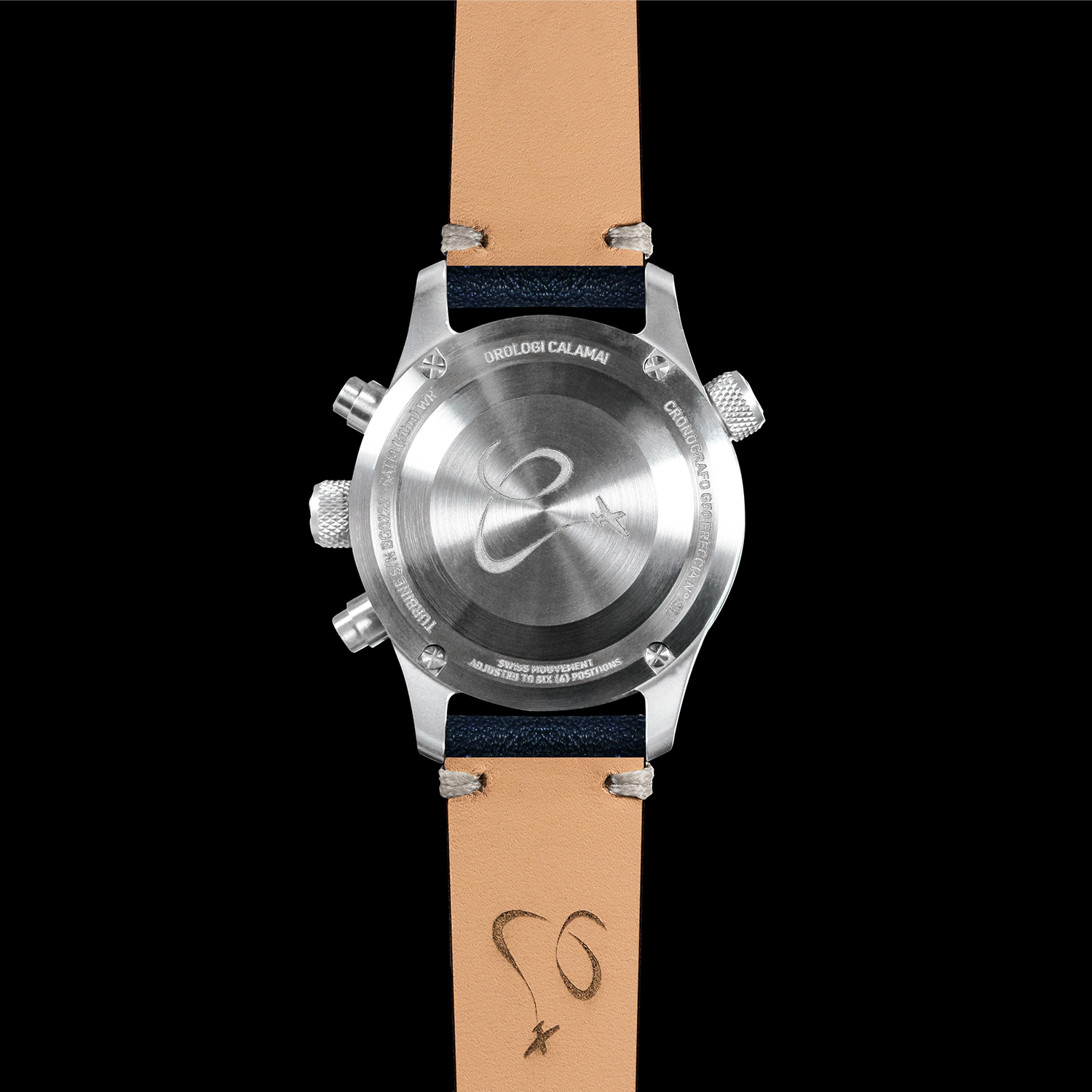 Orologi Calamai G50 FRECCIA quadrante Blu Soleil chronografo - immagine 4