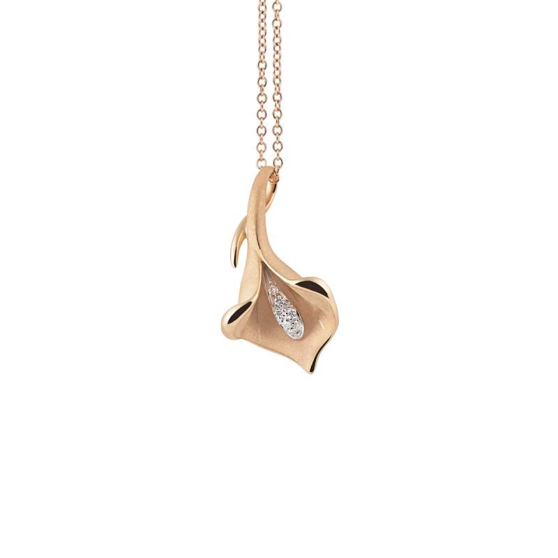 Pendente Annamaria Cammilli Donna Calla in Oro rosa Diamante GPE0197J