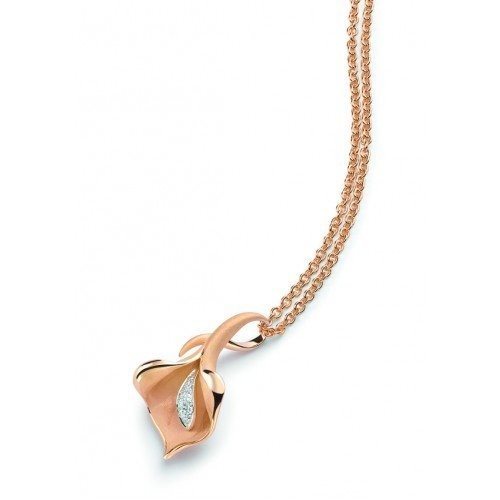 Pendente Annamaria Cammilli Donna Calla in Oro rosa Diamante GPE0197J - immagine 4