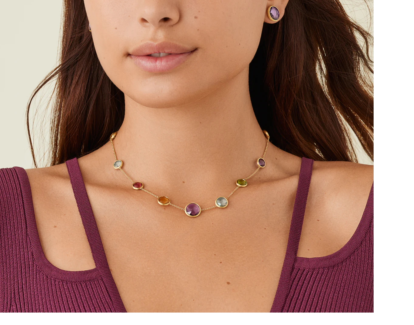 Collana Marco Bicego Donna Jaipur in Oro giallo Pietre dure CB2710-MIX01 - immagine 2