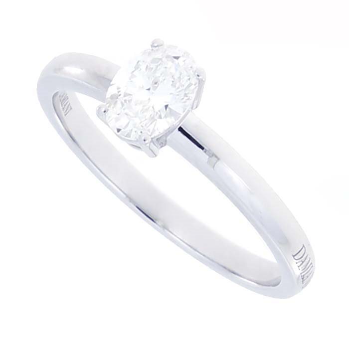 Damiani Veramore anello solitario taglio ovale 1,00 colore F purezza VS2 - 81114005