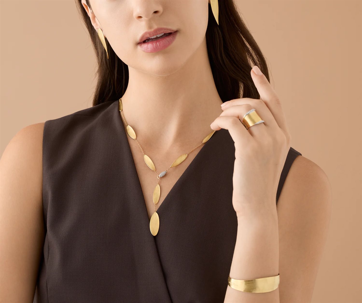 Collana Marco Bicego Donna Lunaria in Oro giallo Diamante CB2898-B - immagine 2