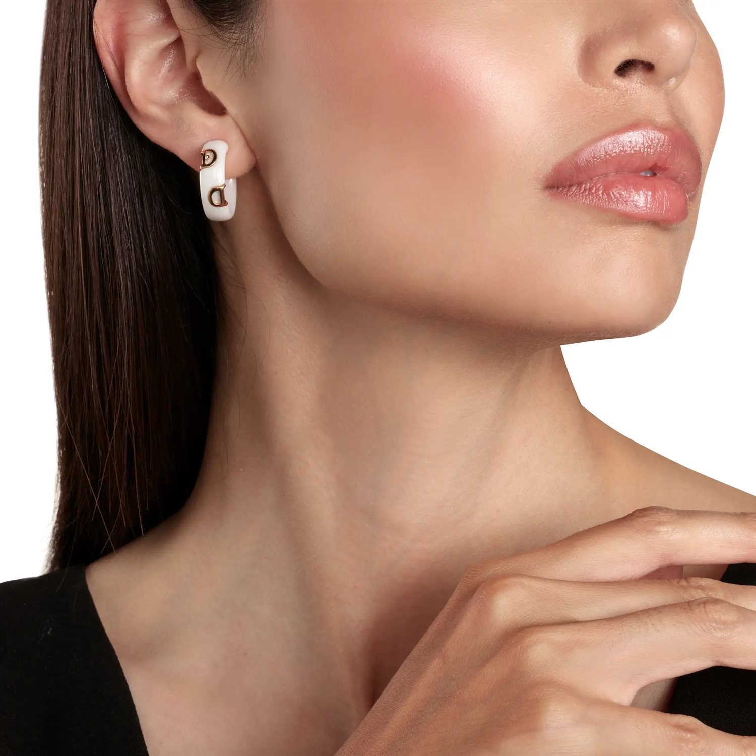 Orecchini Damiani Donna D.Icon in Ceramica Diamante 20059341 - immagine 2