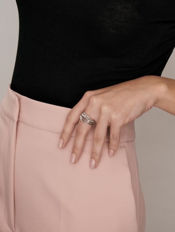 Anello Annamaria Cammilli Donna Dune in Oro bianco Diamante - immagine 3