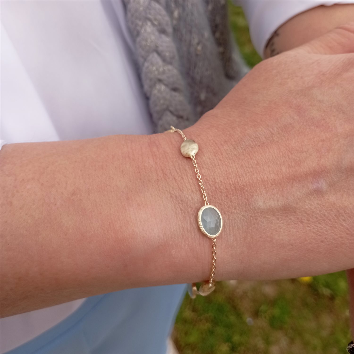 Bracciale Marco Bicego Donna Siviglia in Oro giallo Acquamarina BB1874-AQ01 - immagine 5