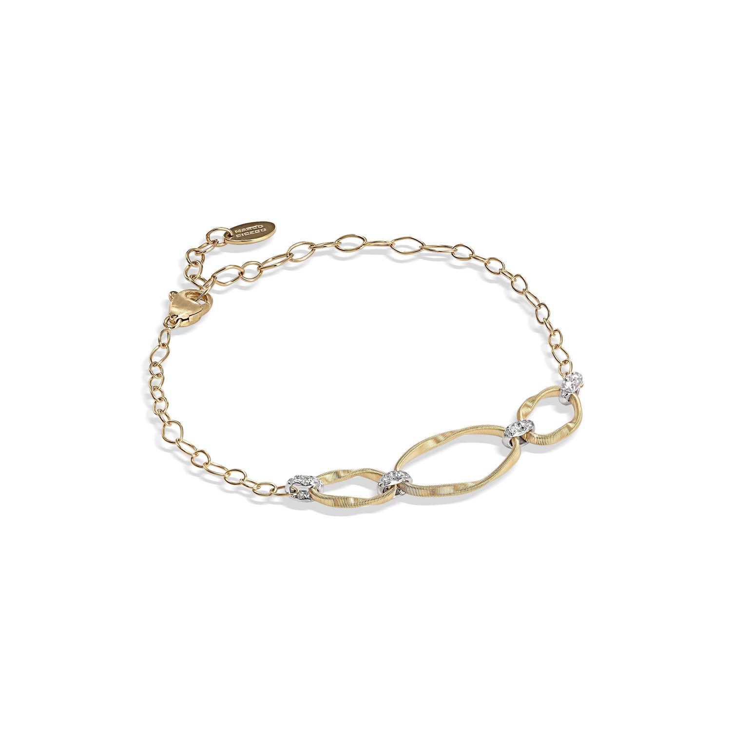 Bracciale Marco Bicego Donna Marrakech Onde in Oro giallo Diamante BG771-B2 - immagine 4