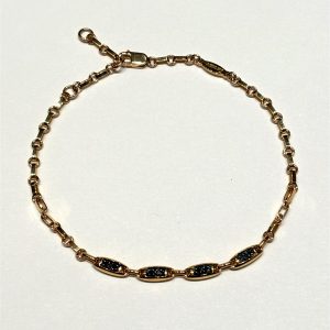 Bracciale Zancan Uomo Robertino in Oro giallo Diamante Black UB018G