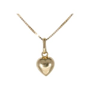 pendente cuore in oro 18kt vintage