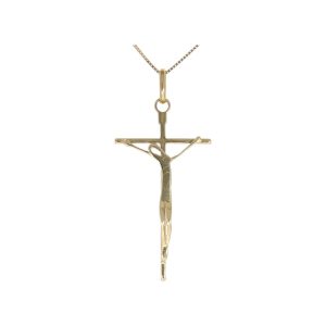 Pendente croci in Oro CROCE CRISTO STILIZZATO