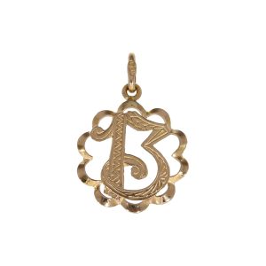 Pendente in Oro 13 PORTAFORTUNA