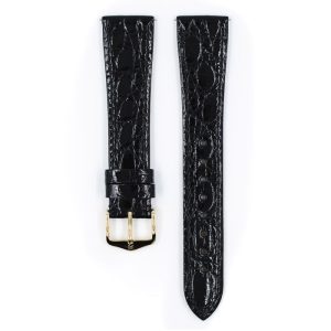 Cinturino Hirsch CROCOGRAIN 18 CROCOGRAIN NERO 50