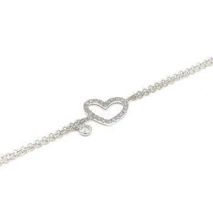 Bracciale Crivelli Donna Cuore in Oro bianco Diamante 234-3596-BR