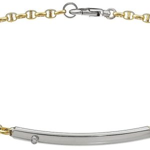 Bracciale Zancan Uomo in Oro bianco Diamante EB544BG