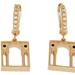 Orecchini Loving Palladio  Donna 3D in Argento Zircone ORR04 SERLIANA
